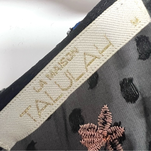 Talulah La Maison NWT Up All Night Swiss Dot Floral Embroidery Midi Dress Medium - Picture 14 of 15